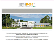 Tablet Screenshot of de.dyna-mesh.com